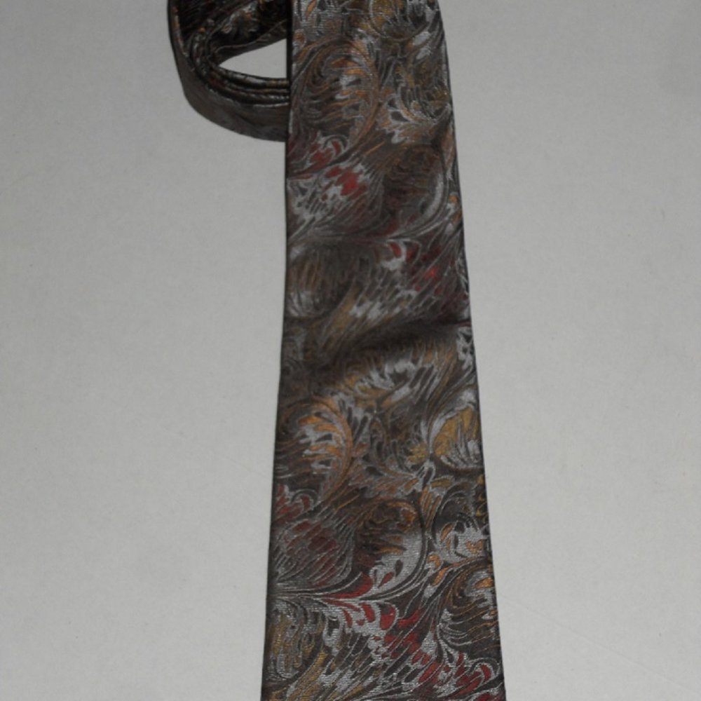 Handmade in USA men's tie 100% Italian silk